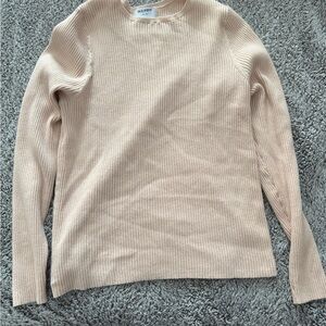 Old Navy Women's Light Beige Crew Neck Sweater